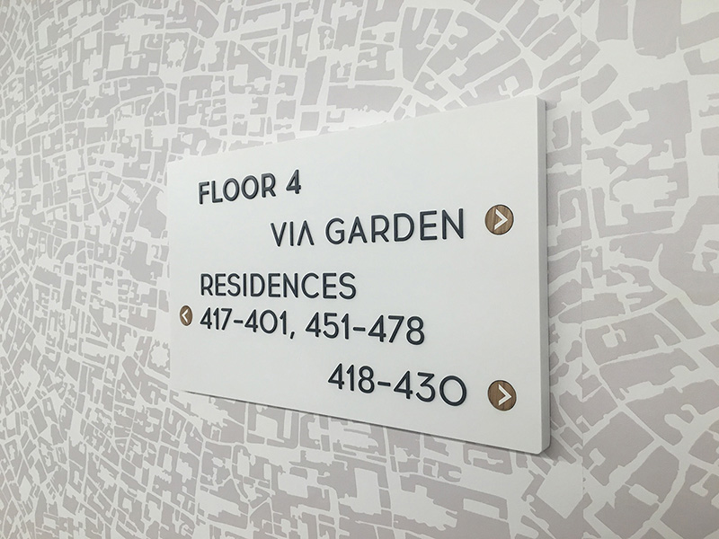 Floor directional sign